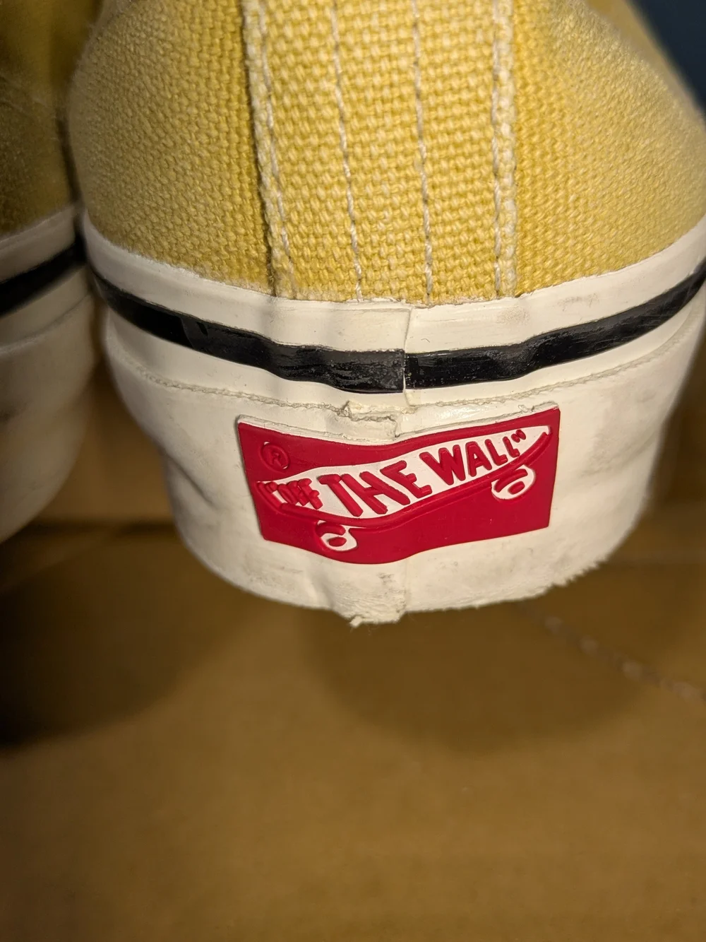 Vans Vault Yellow Canvas Low-Top Sneakers